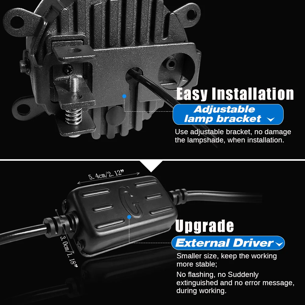 Buildreamen2 2 X Car LED Projector Fog Light + Daytime Running Lamp DRL White 12V High Bright For Nissan X-Trail T31 2007-2013