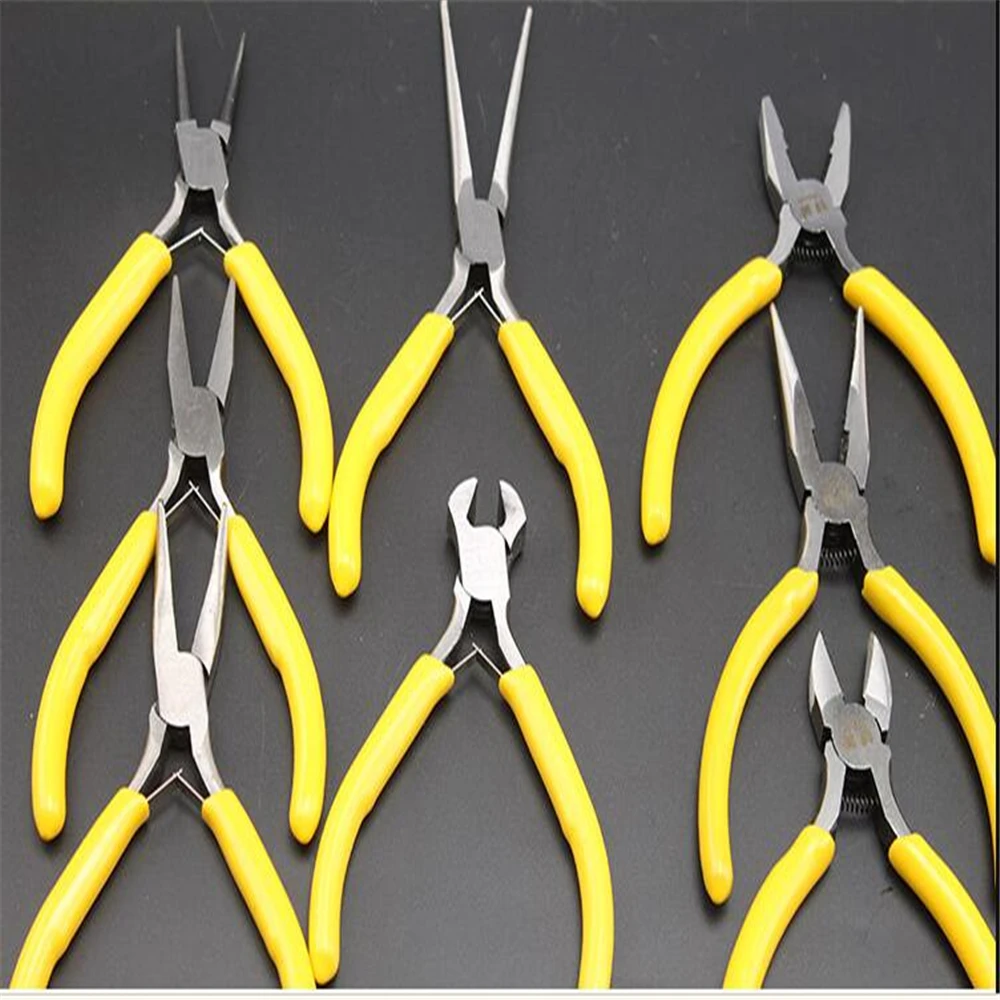 1set 1pcs 5 Inch Mini Needle Nose Pliers Multi-function Hand Lengthened Needle Nose Pliers Round Nose Pliers Hardware Tool