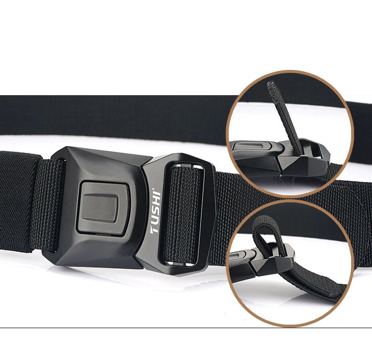 MEDYLA Elastische Taktische Gürtel Hohe Festigkeit Elastische Faser Metall Schnalle Sport Gürtel Einstellbare Länge Außen Sport Zubehör – Detail 5
