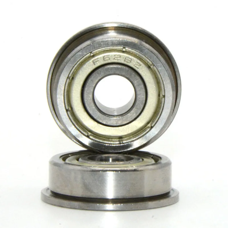 50pcs/100pcs F628ZZ 8*24*8mm flange deep groove ball bearing 8x24x8mm F628Z Flanged bearing 3d printer