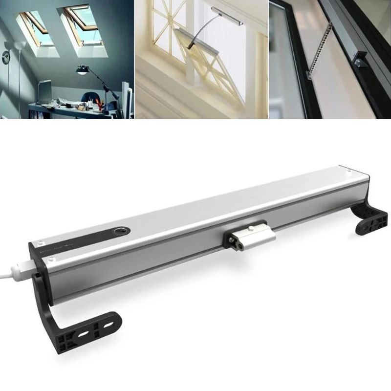 

1pc Window Opener Electric AM56-L250N-400mm Stainless Steel Chain Type Electric Window Opener Sliding Door Motor