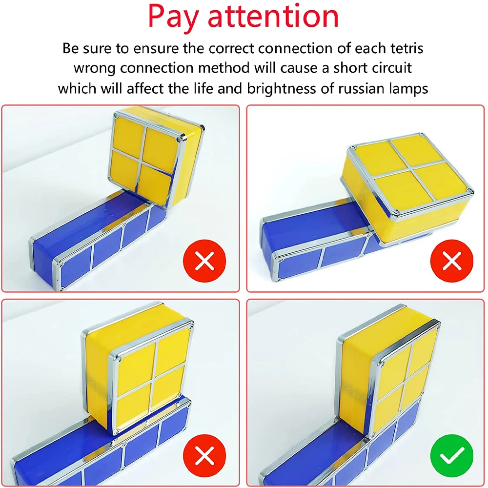 Luce notturna a LED fai da te 7 cubo di colore Puzzle luce 3D luce notturna per bambini giocattolo per bambini regalo sala giochi atmosfera luce decorativa