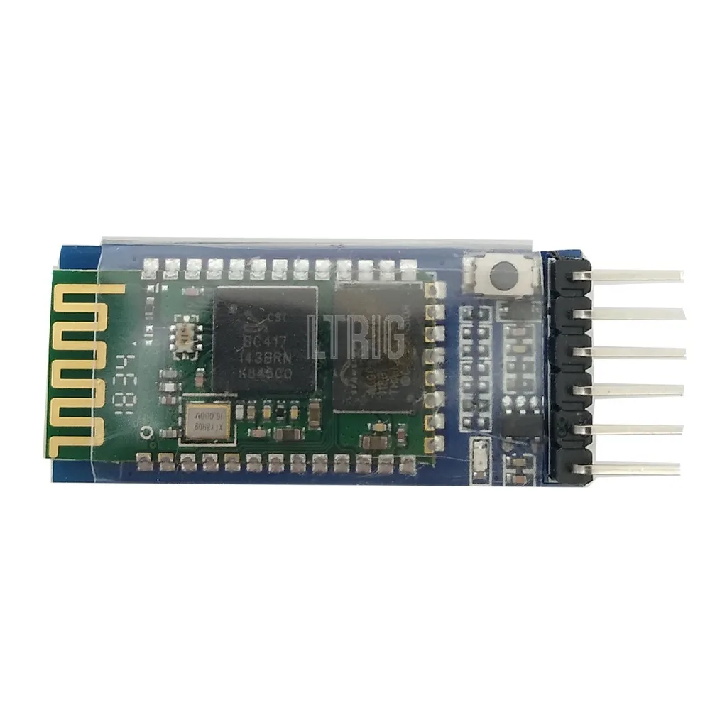 

LTRIG custom 1Pcs 10 HC-05 integrated Bluetooth serial port module RF wireless RS232 TTL module for UART converter and adapter