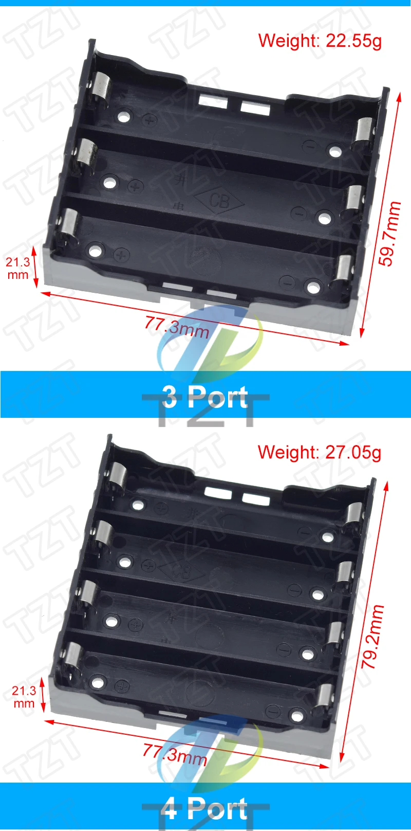 1/3PCS Kunststoff Standard Größe AA/18650 Batterie Halter Box Fall Schwarz Mit Draht Blei 3,7 V/1,5 V Clip – Detail 10