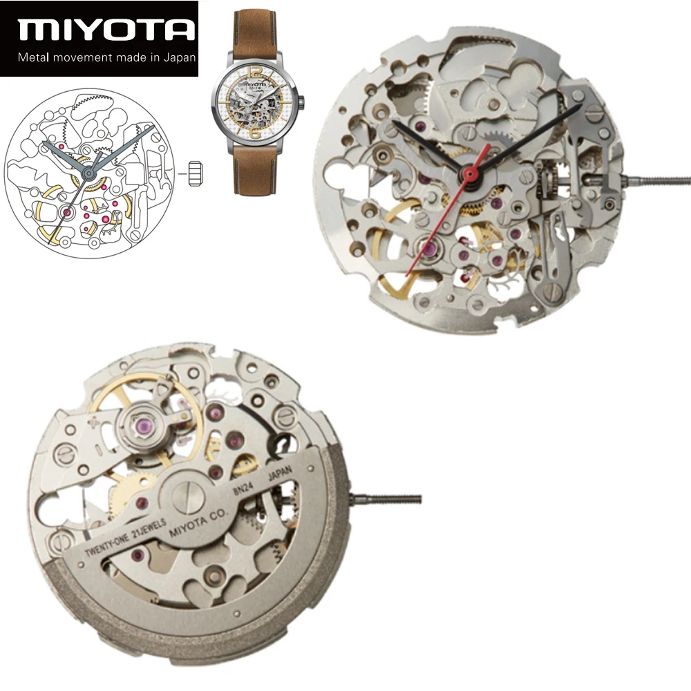 

8N24 MIYOTA Qriginal Japan Imported Mechanical Movement For Mechanical Automatic Watch Movement Replacement Gold Silver