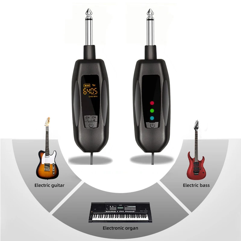 Cella cidade guitarra elétrica sem fio transceptor baixo órgão eletrônico áudio captador transmissão cabo transmissor e receptor