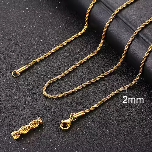 Vnox Cuban Chain Necklace for Men Women,Basic Punk Stainless Steel Curb Link Chain Chokers,Vintage Gold Color Solid Metal Collar - Image 15