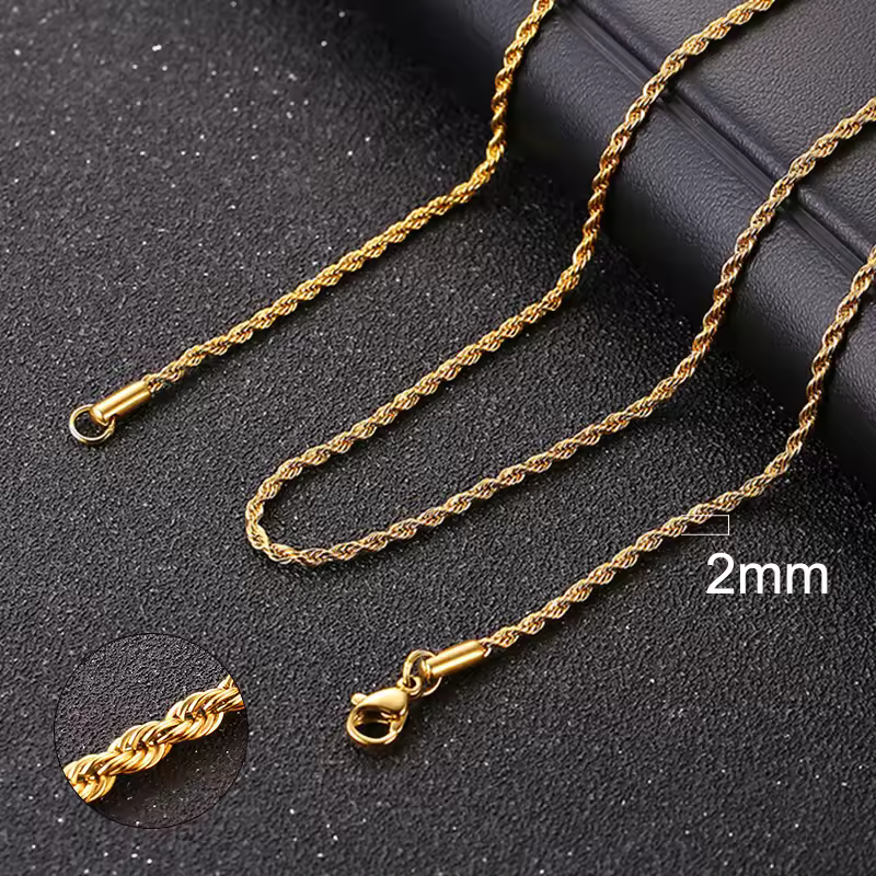 Vnox Cuban Chain Necklace for Men Women,Basic Punk Stainless Steel Curb Link Chain Chokers,Vintage Gold Color Solid Metal Collar - Image 15