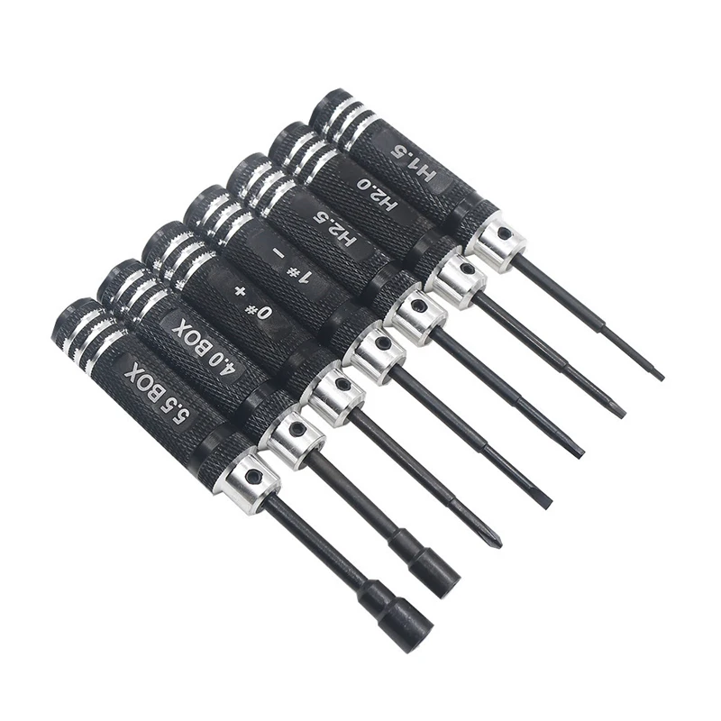 7pcs Hex screw driver tool kit For RC helicopter Car BK Red blue black for Rc Toys 450 Rc Drone