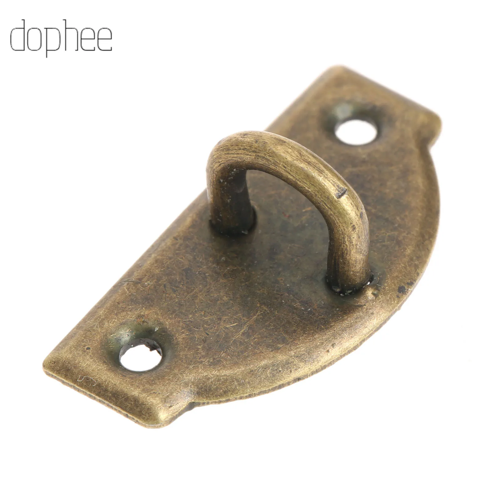 dophee 12pcs Antique Metal Lock 29*27mm Wooden Jewelry Box Decorative Padlock Hasps Latch With Screws Furniture Hardware