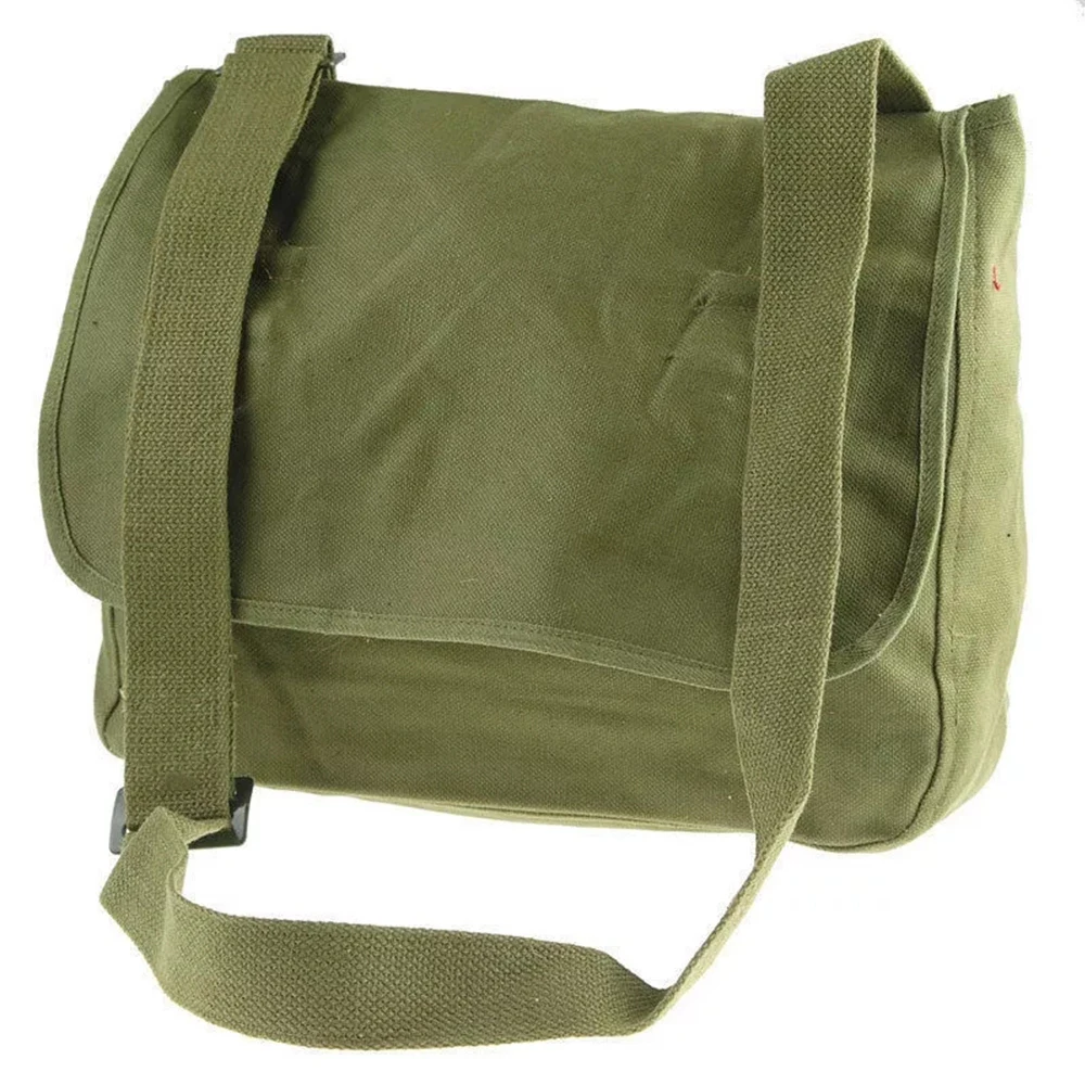 Outdoors Vietnam War Chinese Army PLA 1965 Vintage Canvas Pouch Old Fashioned Messenger Bag Satchel Military