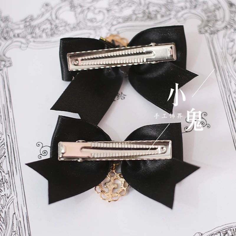 Lolita Tai Gấu Đầu Nơ Dễ Thương KC Phụ Kiện Tóc Nâu Mũ Đội Đầu Phụ Kiện Tóc