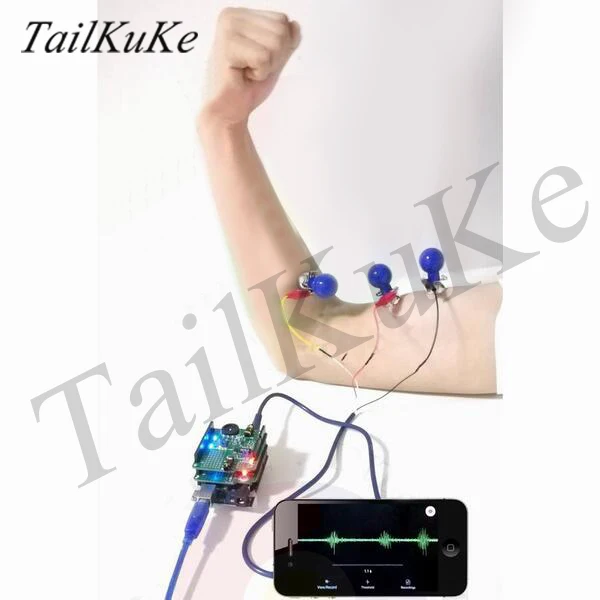 Emg Myoelectric Sensor Compatibel Met Myoware Sparkfun Software Open Source Emg