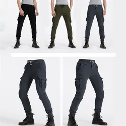 Rodilleras ocultas informales para hombres y mujeres, pantalones vaqueros de Hockey, equipo de motociclismo todoterreno