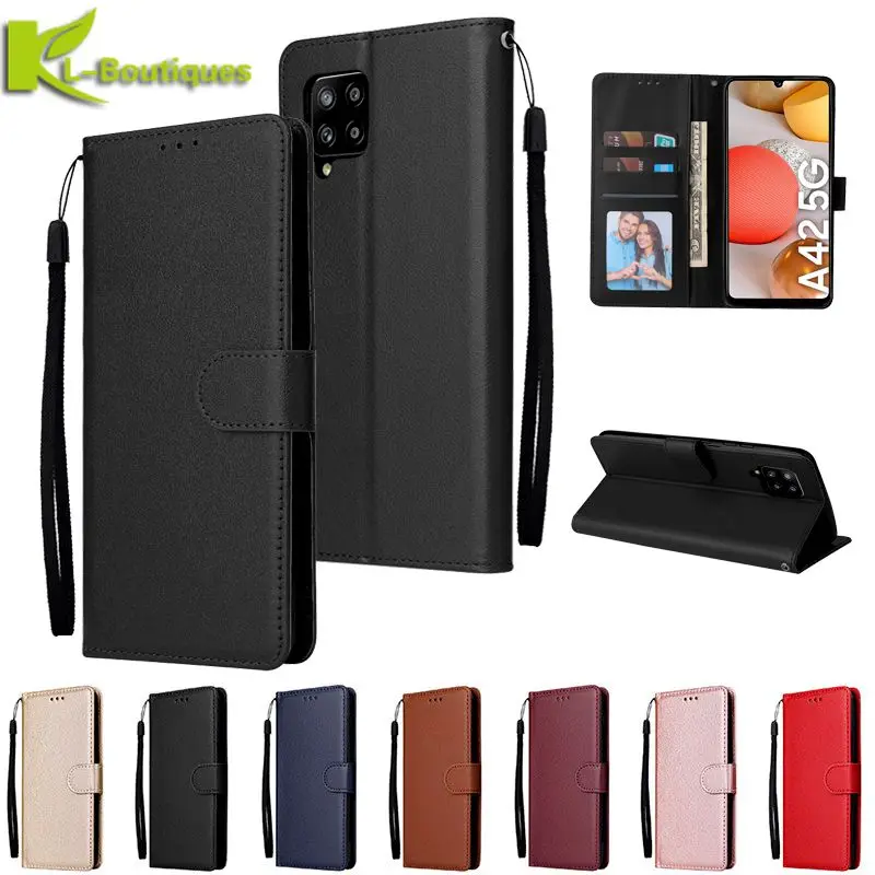 For etui Samsung Galaxy A42 5G Leather Case on sFor Coque Samsung A42 5G Case Galaxy A12 A 42 SM-A426 Cover Flip Wallet Cases