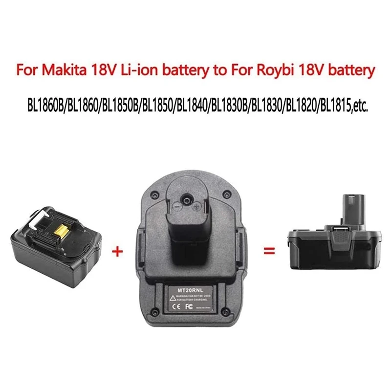 أفضل محول بطارية MT20RNL لماكيتا 18 فولت بطارية ليثيوم أيون تستخدم لتحويل بطارية أداة Roybi 18 فولت