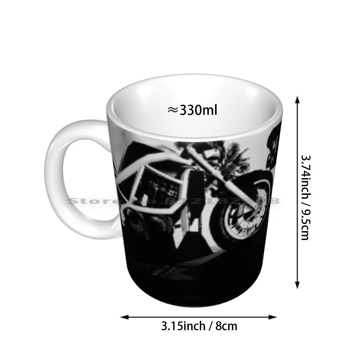 Game Photography Ceramic Mugs Coffee Cups Milk Tea Mug Game Photography Grand Theft Auto Motorcycles Bikes Creative Trending