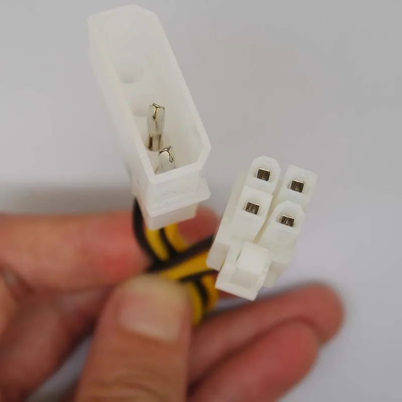 Fuente de alimentación para ordenador PC, adaptador de corriente PSU EPS ATX/12V, 4 pines IDE Molex a placa base, 4 pines P4 CPU, Cable convertidor