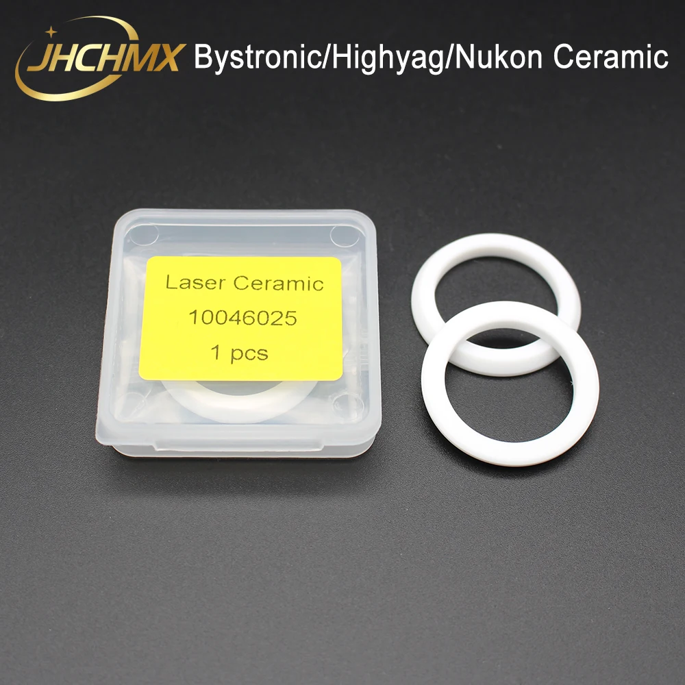 Jhchmx แหวนเซรามิกเลเซอร์ highyag/nukon อะไหล่10046025 Dia.35.2mm Thk.4mm ไฟเบอร์เลเซอร์สำหรับ bystronic