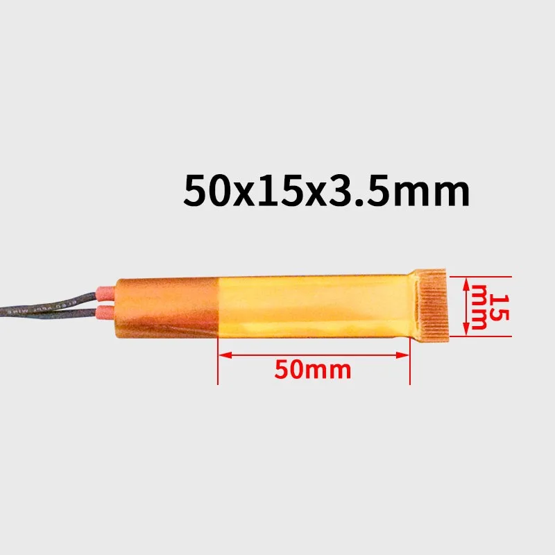 10 pieces 50*15*3.5mm 12-220V ceramic PTC constant temperature air film electric heating element piece heater accessories 50*15
