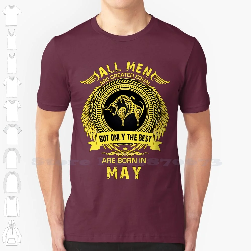 Birthday Best Men Born In May Taurus Men's T Shirt T Shirts Leisure Fashion Summer