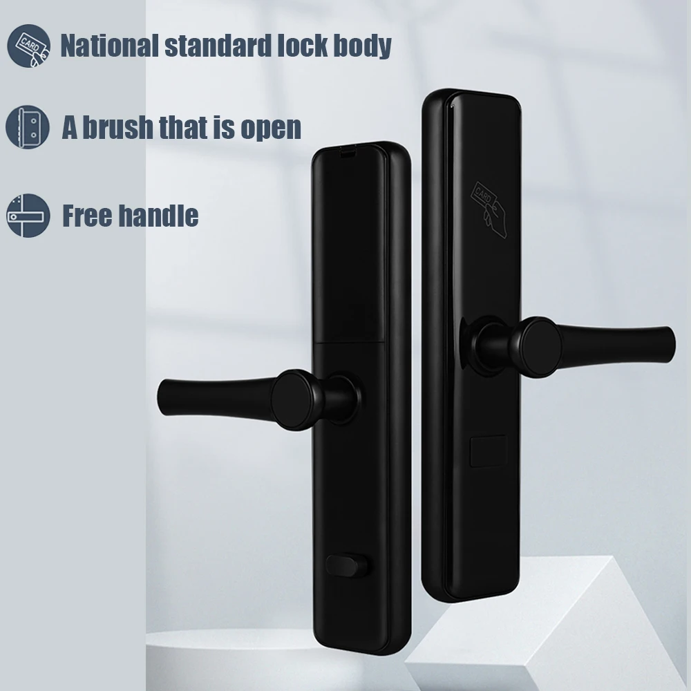 Bluetooth Electronic Smart Door Lock TTLock App Security Intelligent Lock RFID 13.56MHZ card for Hotel/Home Smart Manage Tenants