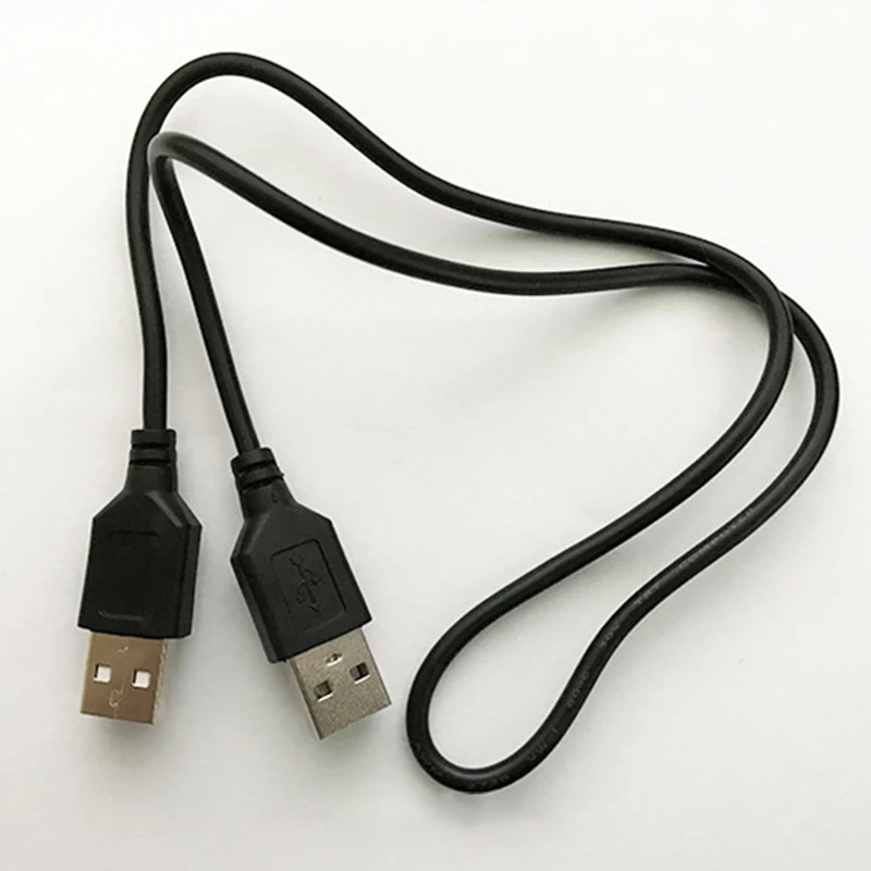 Black 0.5/1.2M Double USB Computer Extension Cable USB 2.0 Type A Male to A Male Cable Hi-Speed 480 Mbps Data Cables Data Line