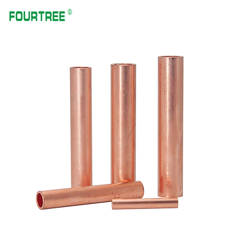 GT Copper Wire Cable Hole Passing Connecting Sleeve Tube Ferrule Lug Connector Crimp Terminal GT-10/16/25/35/50/70/95/120mm2