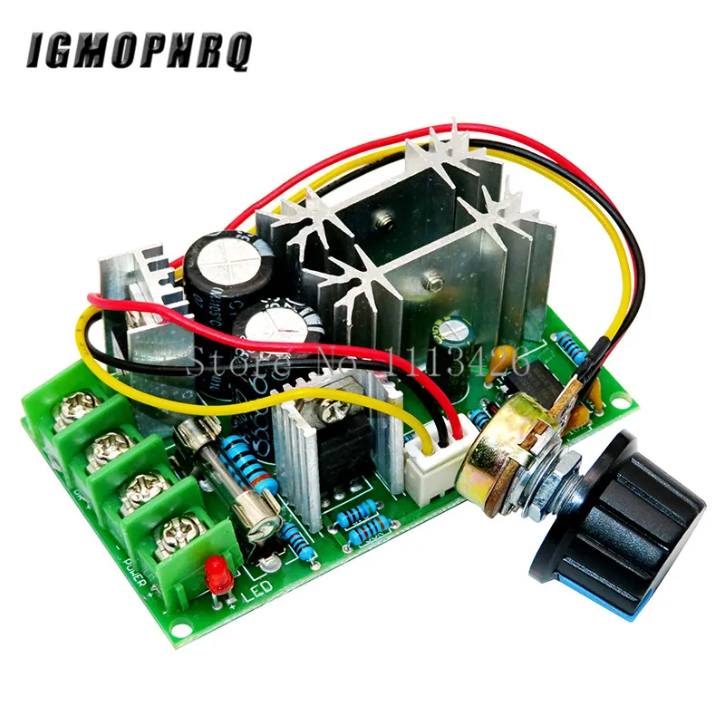 DC 10-60V DC motor speed regulator 12V 24V 36V 48V High power drive module PWM Motor speed controller 20A current regulator