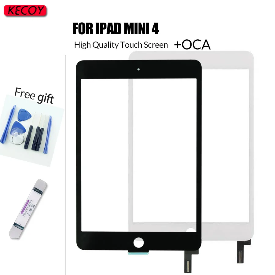 1Pcs Orginal Touchscreen For iPad Mini4 Outer Touch Screen A1538 A1550 Front Glass Digitizer Panel Repair Replacement With Oca