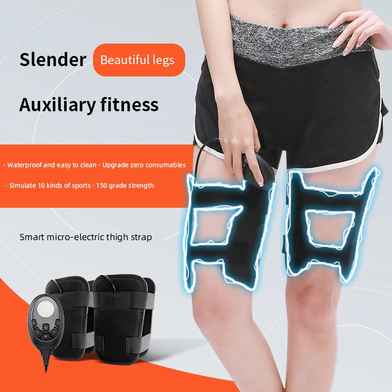 Upgrade EMS Electric Muscle Stimulator Massager Fitness TENS Anti Cellulite Legs Belts Trainner Slimming Thigh Bodybuilding Band