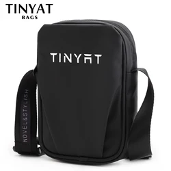 TINYAT Mini torba torba męska na ramię kobiety torba męska małe skórzane torba typu Sling dla nastolatków torba na telefon etui koreańskie Casual stylowa torba 5012