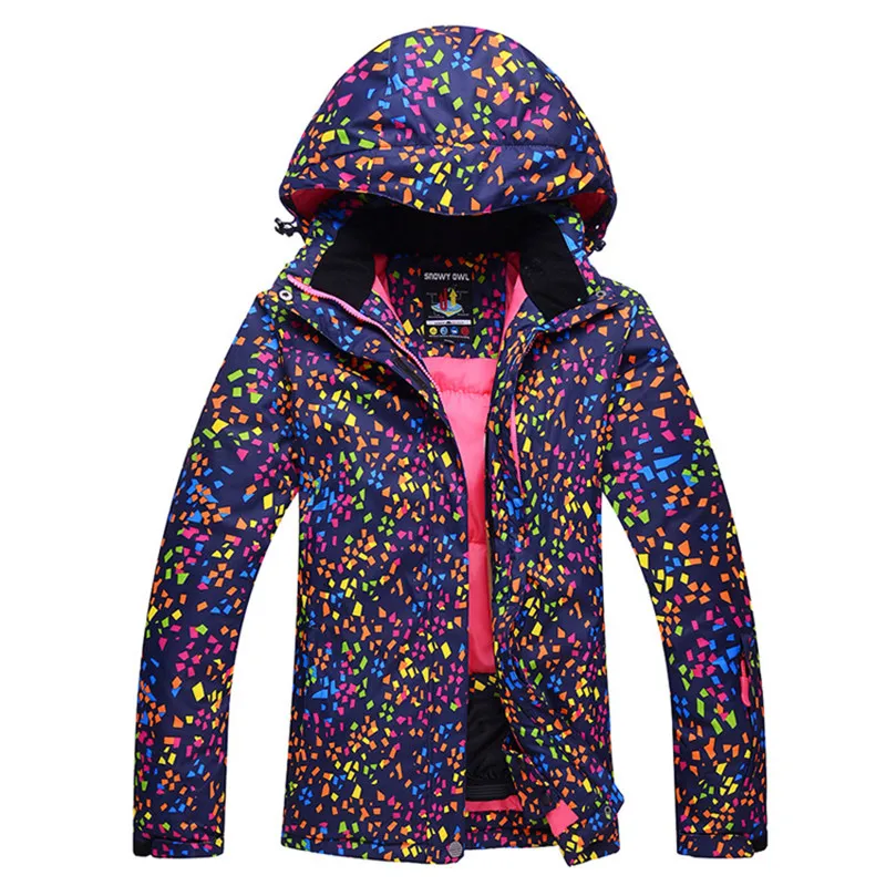 Chaqueta térmica de esquí para mujer, abrigo impermeable a prueba de viento, trajes de nieve, traje de esquí femenino de-30 grados, 10 colores