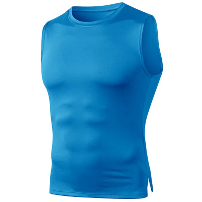 2023 Summer Workout Vest Men Gym Tank Top Compression Quick Drying Sleeveless Training Shirt Running Jersey Sportswear