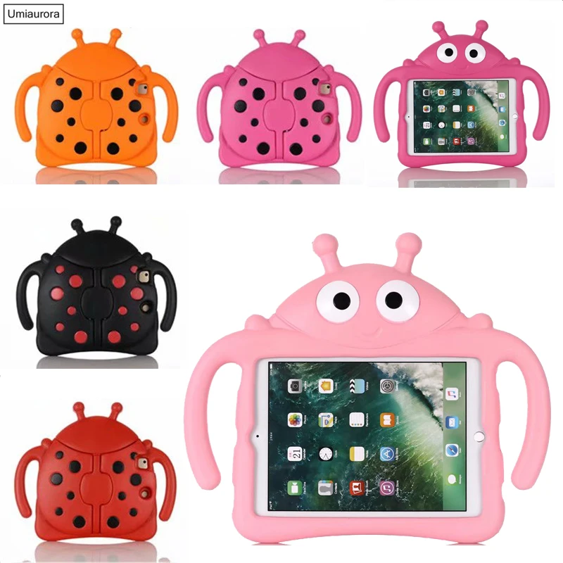 Funda de dibujos animados para niños, carcasa de cuerpo completo EVA a prueba de golpes con soporte, para iPad Mini 5, 6, 9,7, 2018, Air 2, 3, 4, 10,9, 7, 8, 9, 10,2 Pro, 11, 2021