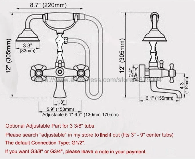 Bathtub Faucet Golden Wall Mounted Rain Shower Faucet Round Handheld 2 Handle Luxury Bathroom Mixer Tap Set Nna848