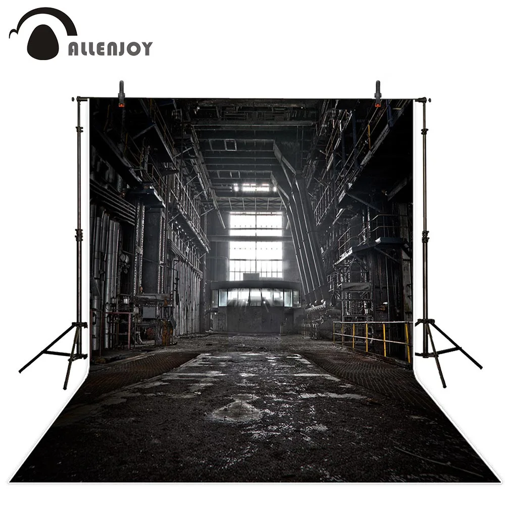 Allenjoy backgrounds for photography studio Science fiction scene factory machine boy birthday backdrop photophone photocall