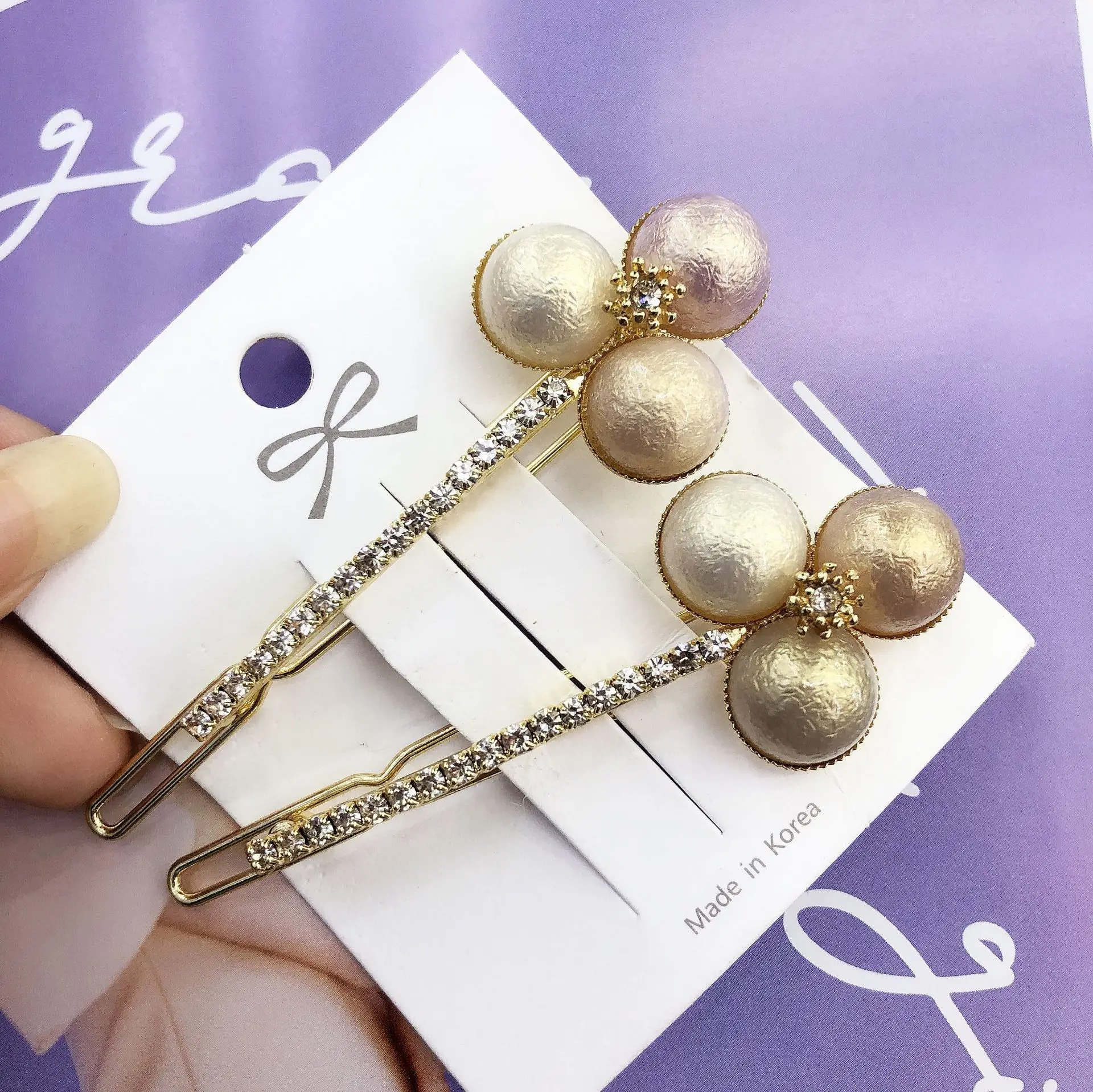 

Korea Fashion pearls Frog buckle Hair Clip Barrettes for Women Girls Pearl Sweet Hair clips Frog clip Hairpins Hair Accessories