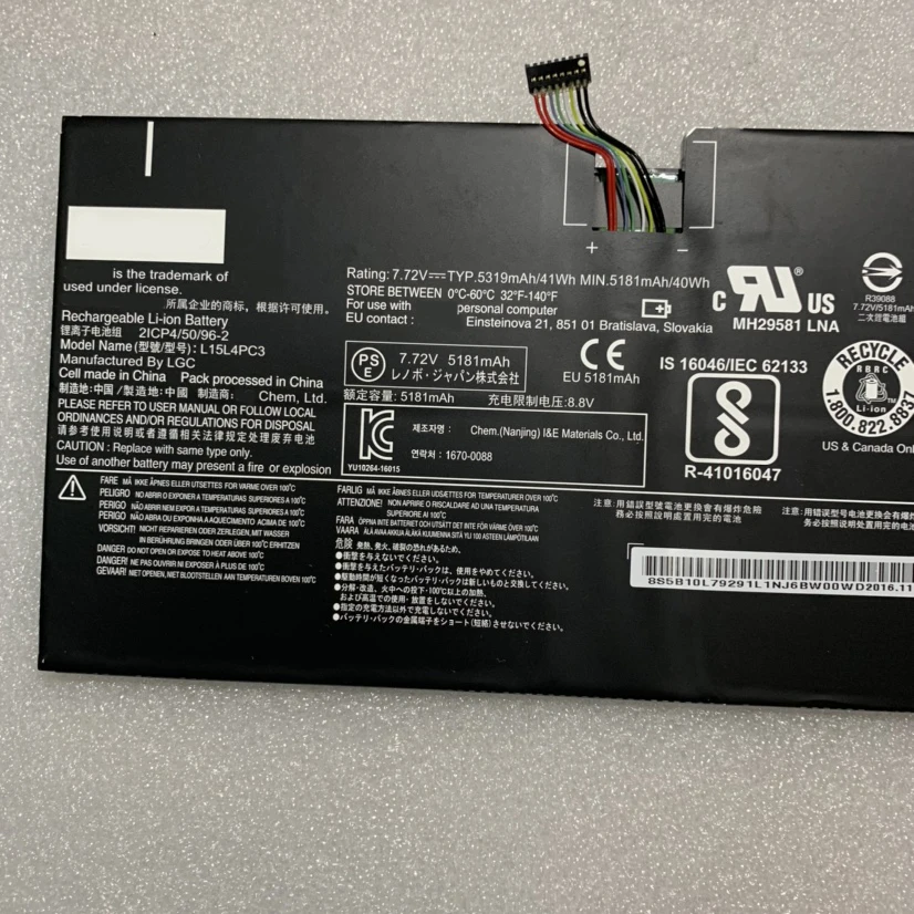 Imagem -03 - Supstone Nova L15m4pc3 L15l4pc3 Bateria do Portátil para Lenovo Ideapad Miix 72012ikb80vv005wge 80vv002qge 80vv003sge Miix Pro