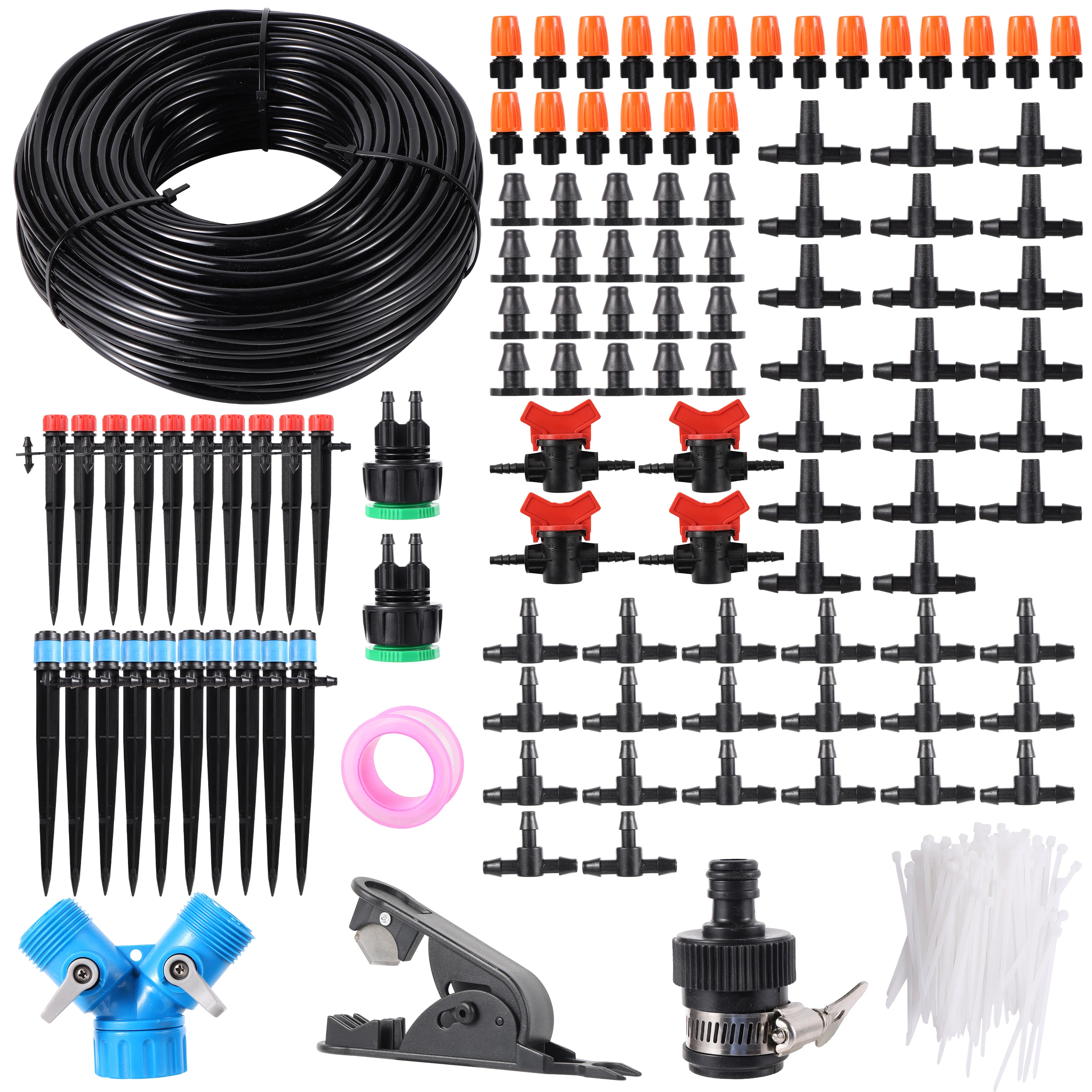 10/20/30/40m Diy Automatic Drip Irrigation Kit Garden Garden Potted Plants Watering Atomization Humidification Cold Spray System