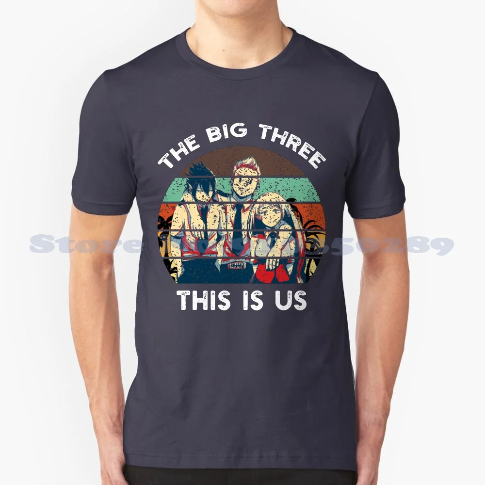 The Big Three , This Is Us 100% Cotton T-Shirt The Manny Mandy Moore Milo Randall Pearson Jack Pearson The Big Three This Is Us