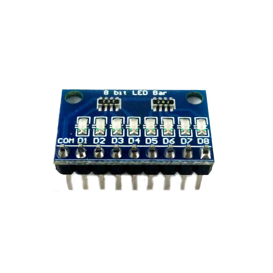 Red Common anode 3.3V 5V 8 Bit Blue/cathode LED Indicator Module Diy Kit For Arduino NANO UNO raspberry pi 4 nodemcu