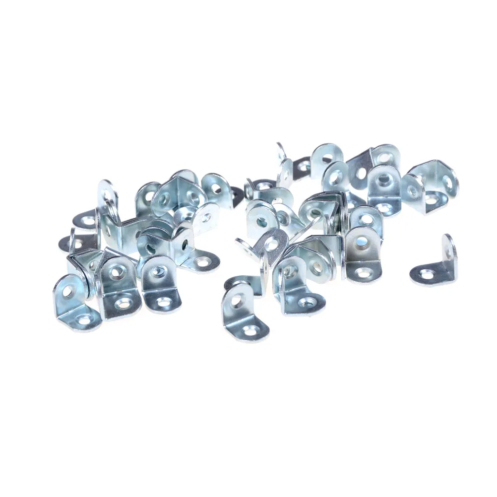 20x20x15mm di Supporto Mensola Staffe Angolari Angolo Bretelle Per Mobili Accessori In Argento del Commercio All'ingrosso 50pcs