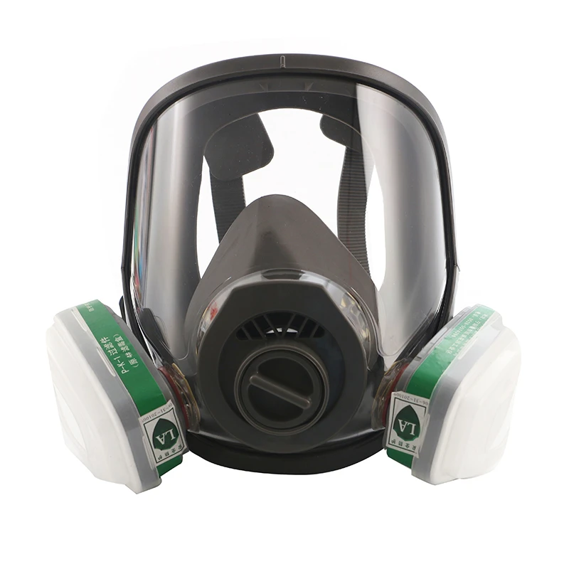 Full Face Respirator Gas Mask Organic Vapor Cartridge Reusable Respirator Mask for Spraying, Cutting, Sanding, Welding, Woodwork