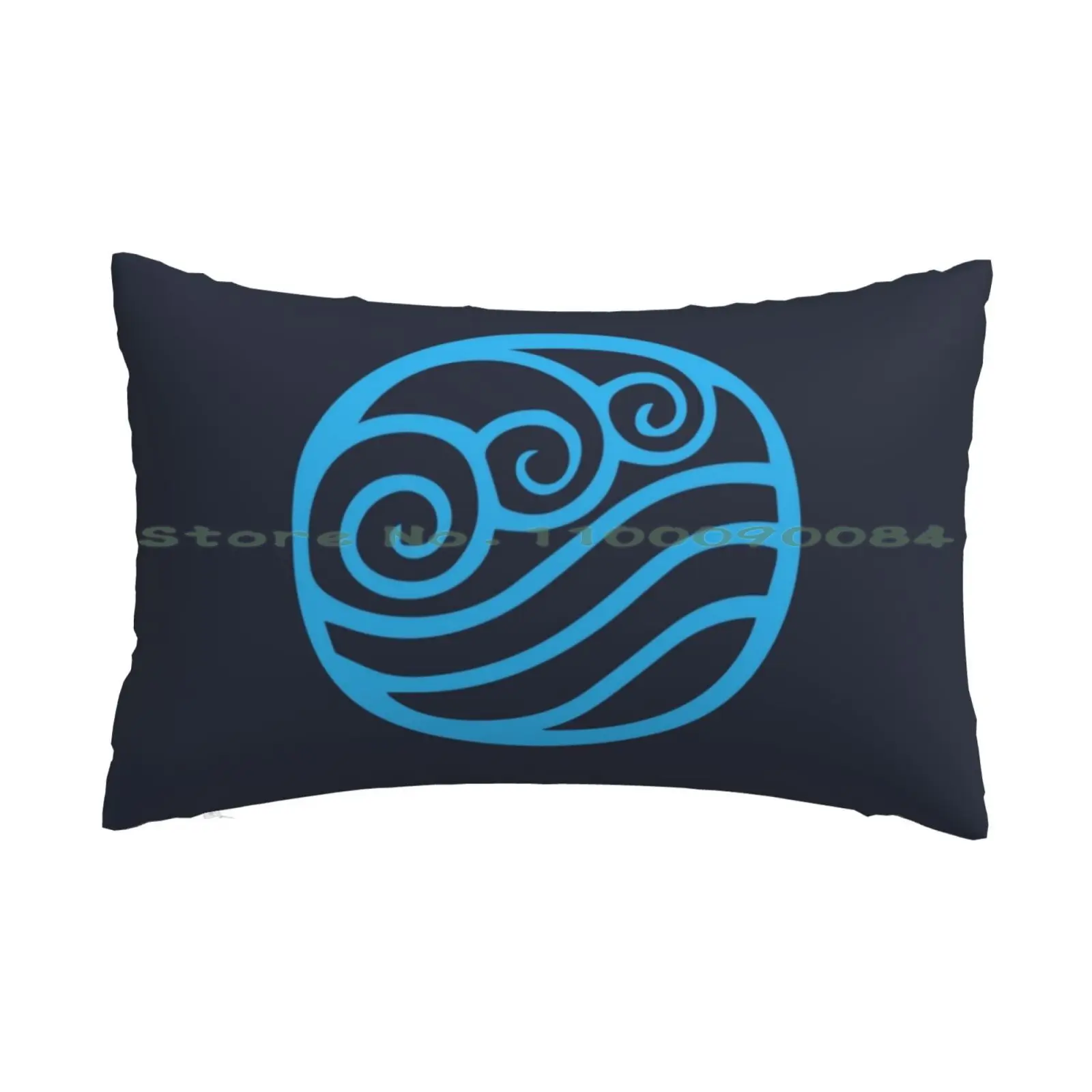 Waterbending Symbol ( Light ) Pillow Case 20x30 50*75 Sofa Bedroom Last Airbender Waterbending Water Tribe Aang Katara Sokka