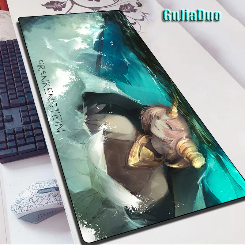 GuJiaDuo Cute Pink Hair Girl Mouse Pad Large Pc Laptop Keyboard Table Pad Game Computer Anime Mousepad Gaming Accessories Kawaii