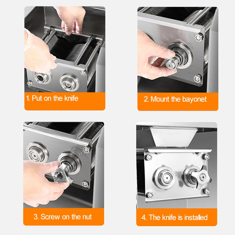 Tritacarne tritacarne elettrico tritacarne commerciale tritacarne in acciaio inossidabile tagliatrice di carne Desktop 2200W