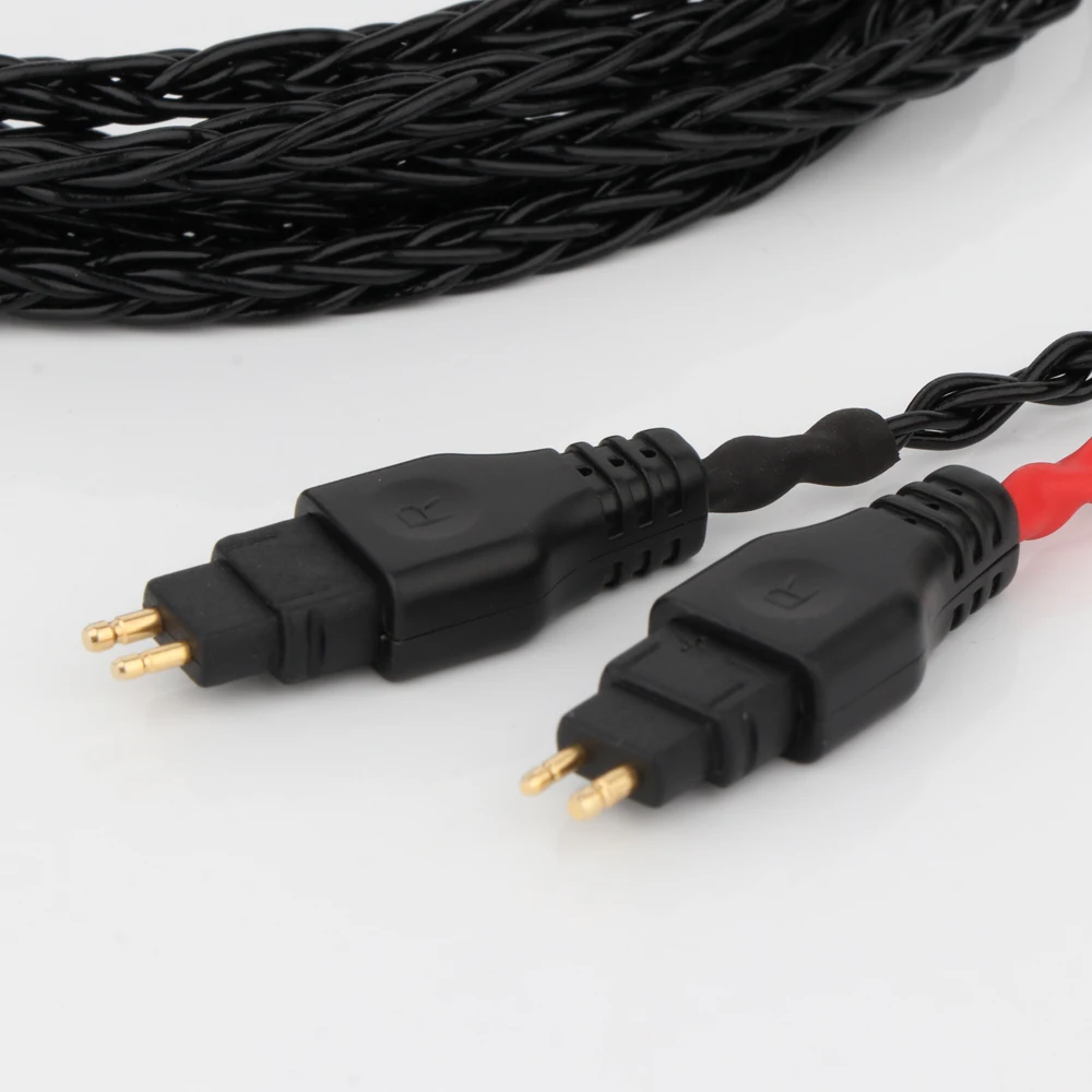 جديد 8 الأساسية متوازن النقي الفضة مطلي سماعة كابل ل Sennheiser HD580 HD600 HD650 HDxxx HD660S HD58x HD6xx