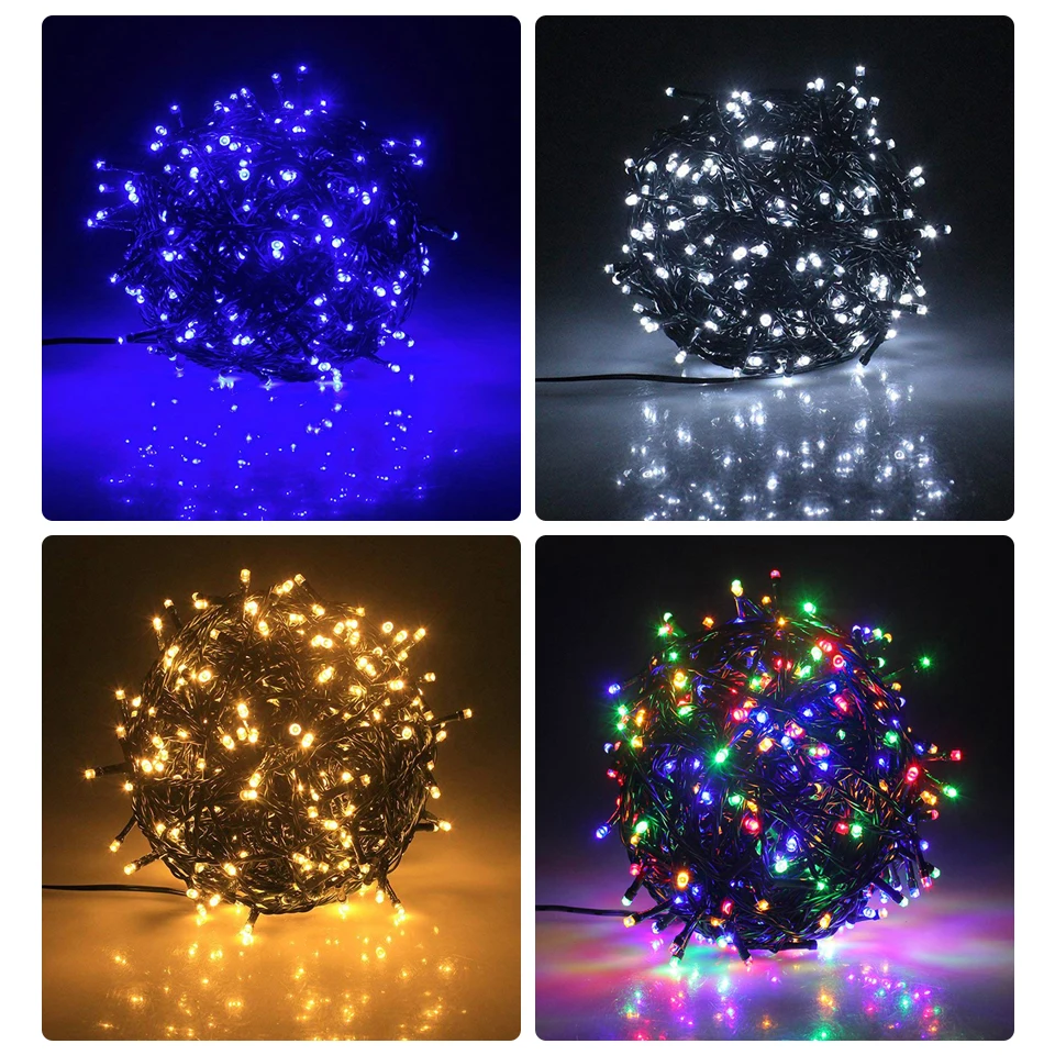 Ultra Bright Twinkle Star LED String Fairy Lights Waterproof 220V 110V Garden Wedding Xmas Outdoor Garland Patio Tree Decoration