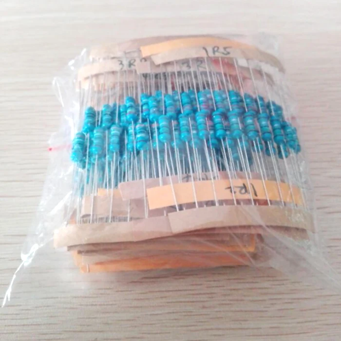 300pcs 1~750 Ohm 1/2w Resistance 1% Metal Film Resistor  Assortment Kit Set 30Kinds*10pcs=300PCS Free Shipping